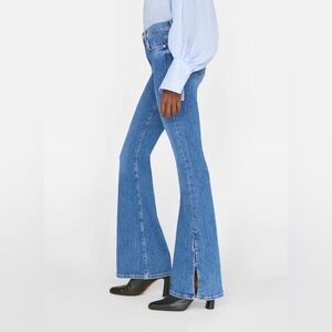 FRAME Le High Flare Jeans Size 32 Samson Quiet Luxury Designer Denim